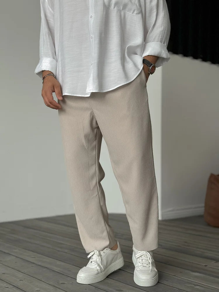 Cropped drawstring trousers(Buy 2 Free Shipping)
