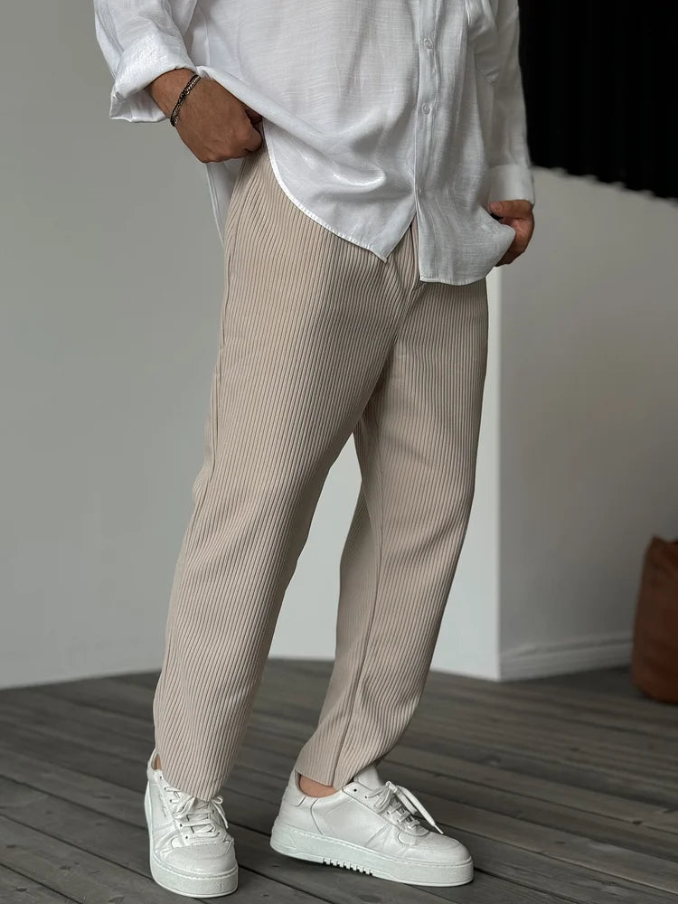 Cropped drawstring trousers(Buy 2 Free Shipping)