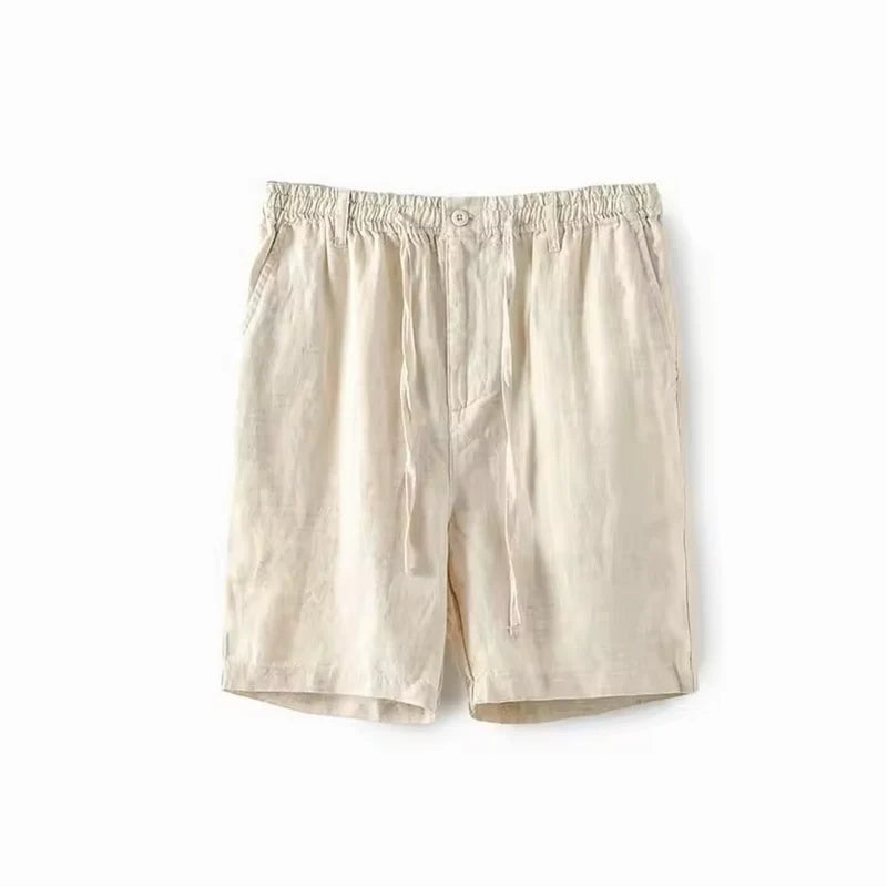 Monterra- Linen Shorts Shop Monterra Beige XS 